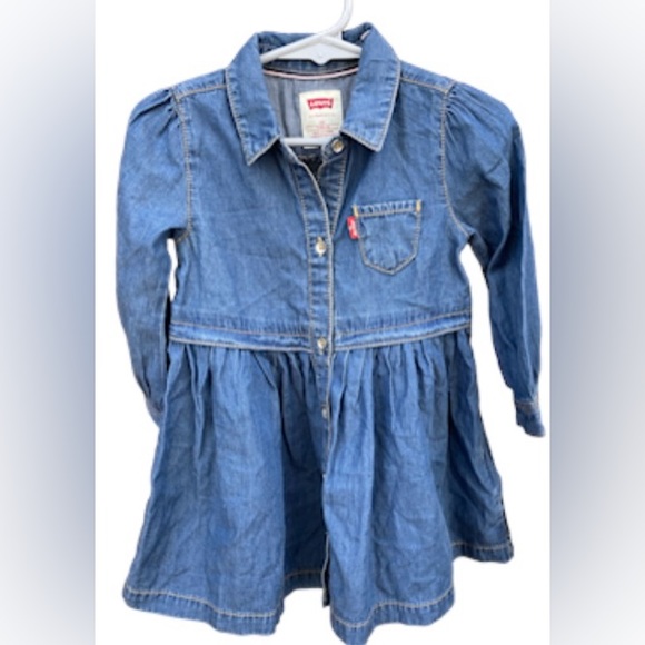 Levi's Other - NWT Levi's®Long Sleeve Lightweight Denim Fit-And-Flare Dress size 12 months